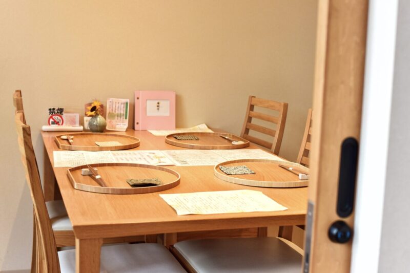 大切なひとときを静かに過ごせる個室